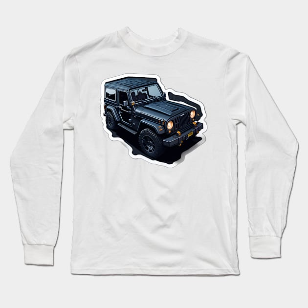 jeep design Long Sleeve T-Shirt by emofix